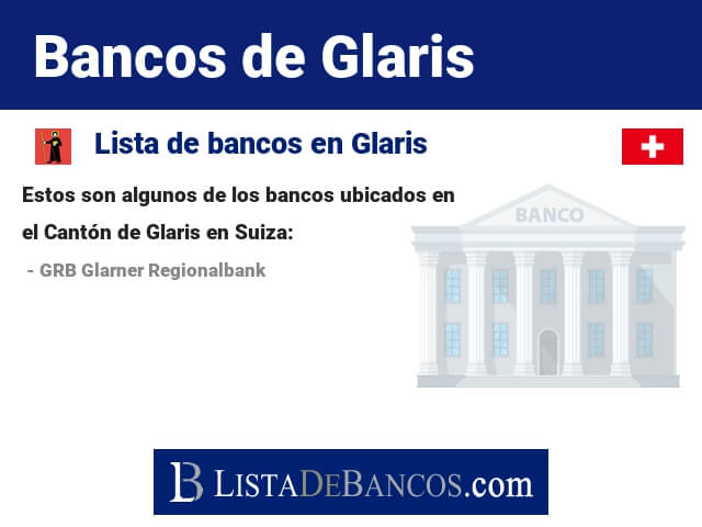 Bancos en Glaris - Suiza
