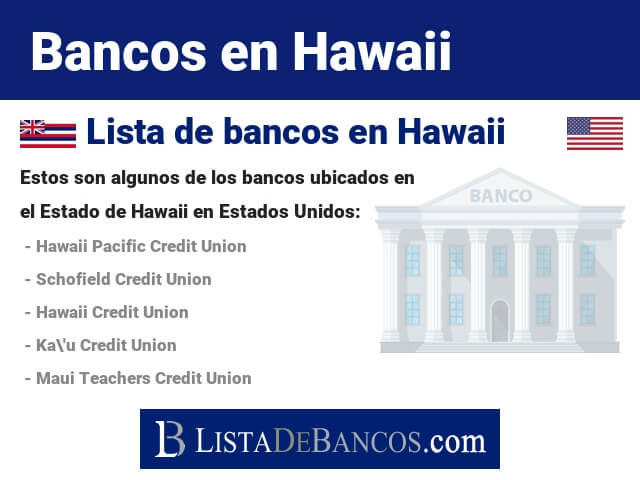 Bancos en Hawaii - Estados Unidos