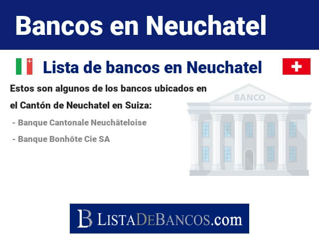 Bancos en Neuchatel - Suiza