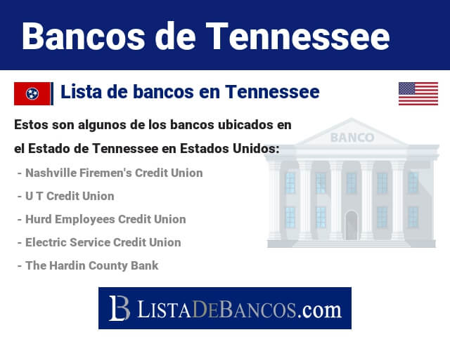 Bancos en Tennessee - Estados Unidos
