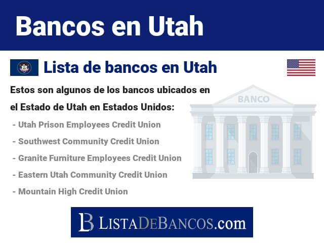 Bancos en Utah - Estados Unidos
