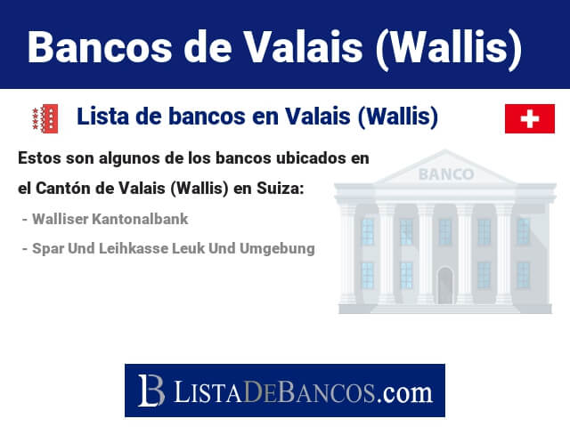 Bancos en Valais (Wallis) - Suiza