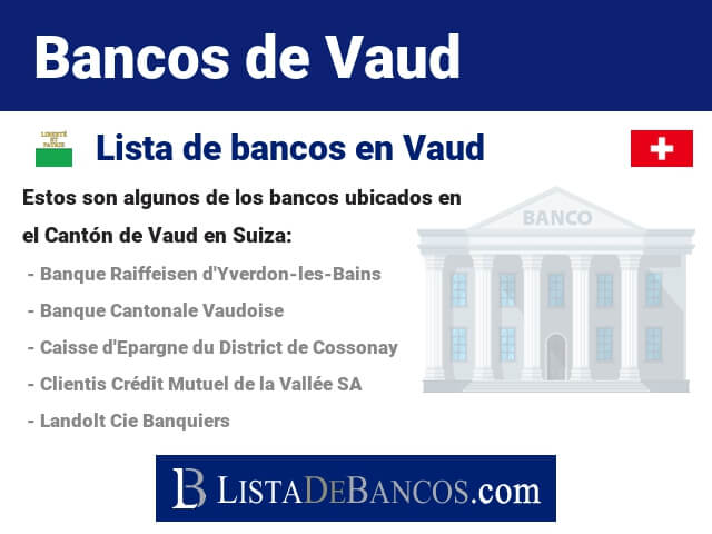 Bancos en Vaud - Suiza